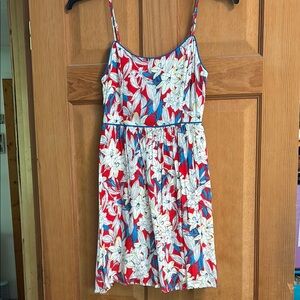Forever 21 Red and Blue Floral Dress